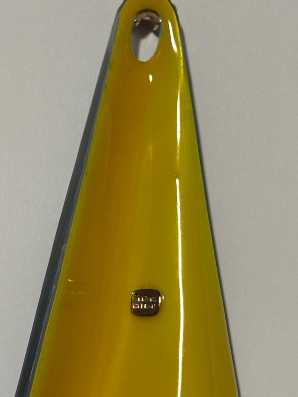 *FIRM PRICE* Alexis Bittar Wavy Lucite Pendant Blue Yellow - Picture 5 of 12